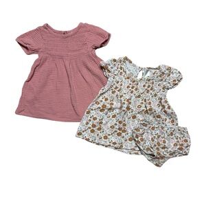 Modern Moments | Toddler Baby Girl Pink Floral Dress Bundle Lot | 18M